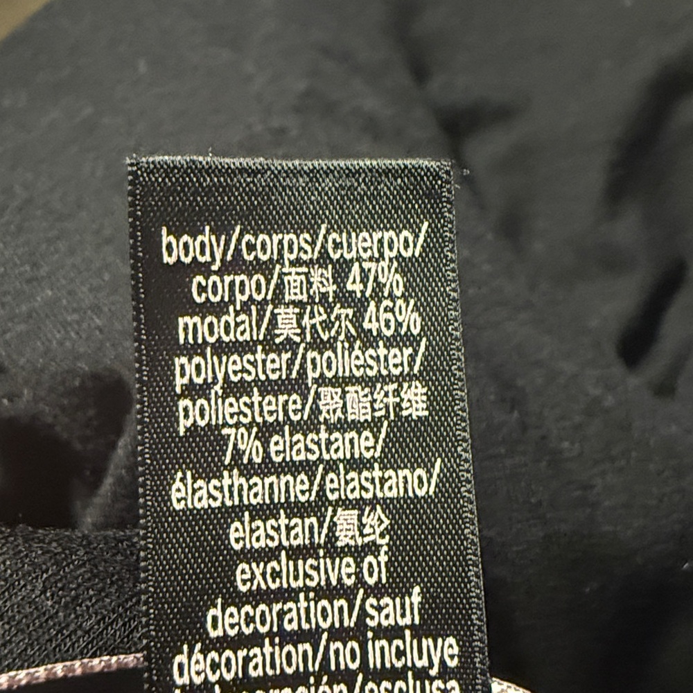 Victoria's Secret black long sleeve lounge sleep shirt exercise top relaxed fit - Picture 9 of 12